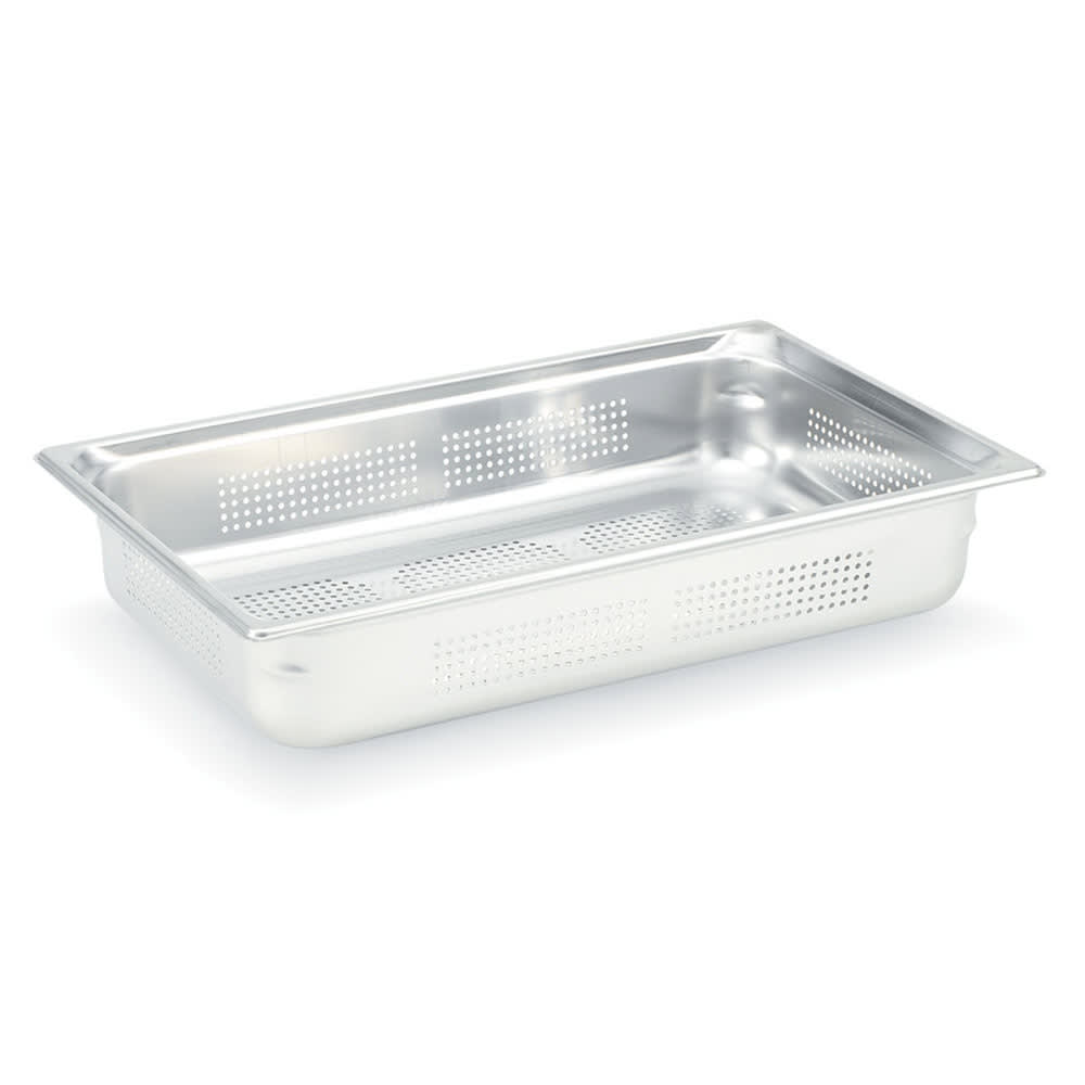 Vollrath 90013 Super Pan 3® Full Size Perforated Steam Pan - Stainless Steel