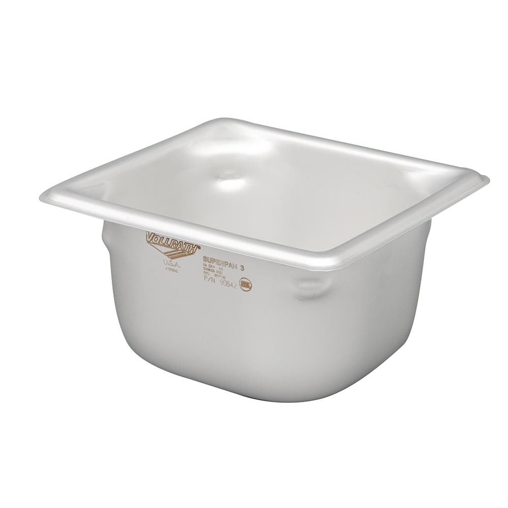 Vollrath 90642 Super Pan 3® Sixth Size Steam Pan - Stainless Steel