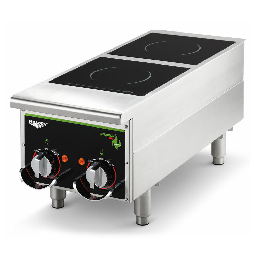 Vollrath 912HIMC Cayenne® Countertop Induction Cooktop w/ (2) Burners, 208-240v/1ph