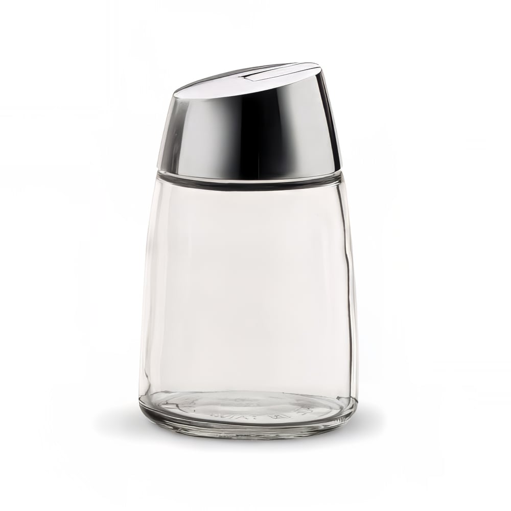 Vollrath 930 12 oz Continental Sugar Pourer - Chrome Cap, Glass
