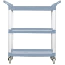 Vollrath 97004 3 Level Polymer Utility Cart w/ 300 lb Capacity, Raised Ledges thumbnail 2