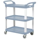 Vollrath 97004 3 Level Polymer Utility Cart w/ 300 lb Capacity, Raised Ledges thumbnail 3
