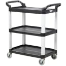 Vollrath 97006 3 Level Polymer Utility Cart w/ 300 lb Capacity, Raised Ledges thumbnail 3