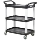 Vollrath 97007 3 Level Polymer Utility Cart w/ 300 lb Capacity, Raised Ledges thumbnail 3