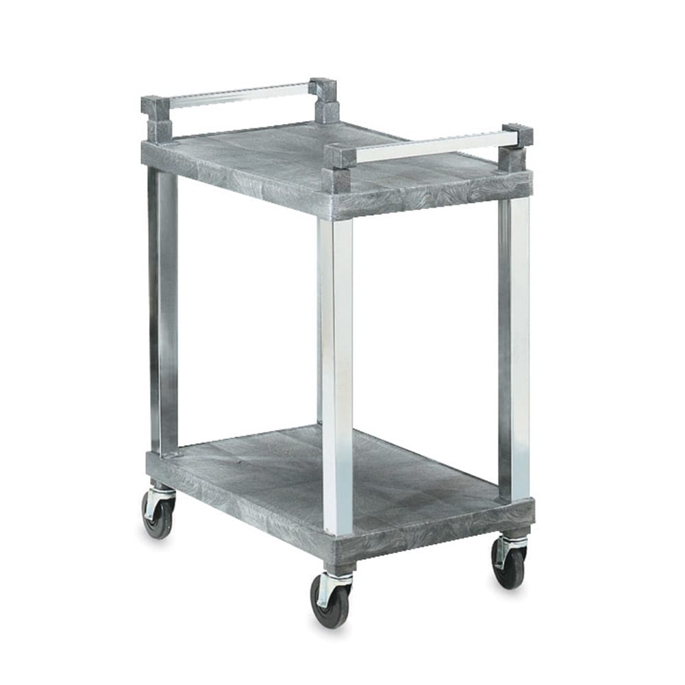 Vollrath 97101 2 Level Polymer Utility Cart w/ 200 lb Capacity, Flat Ledges