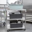 Vollrath 97121 3 Level Stainless Utility Cart w/ 300 lb Capacity, Raised Ledges thumbnail 6