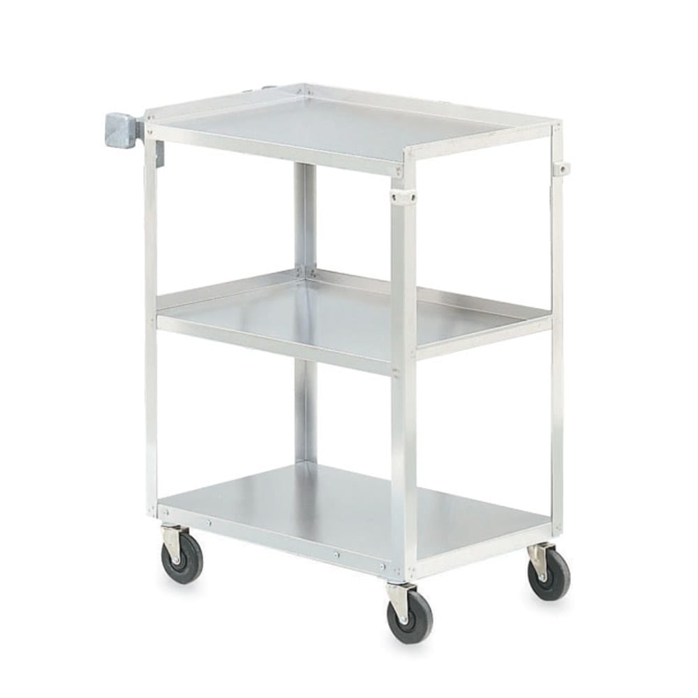 Vollrath 97125 3 Level Stainless Utility Cart w/ 400 lb Capacity, Raised Ledges