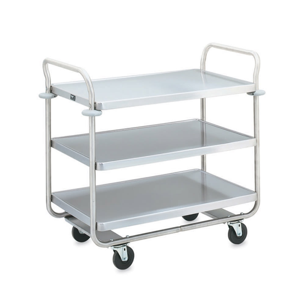 Vollrath 97168 3 Level Stainless Utility Cart w/ 500 lb Capacity, Raised Ledges