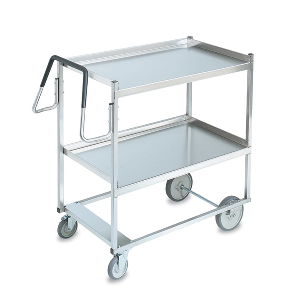 Vollrath 97202 2 Level Stainless Utility Cart w/ 900 lb Capacity, Raised Ledges