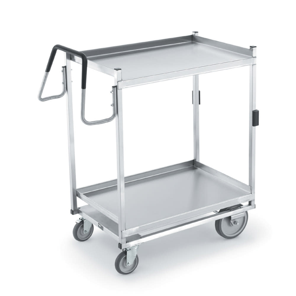Vollrath 97205 2 Level Stainless Utility Cart w/ 650 lb Capacity, Raised Ledges