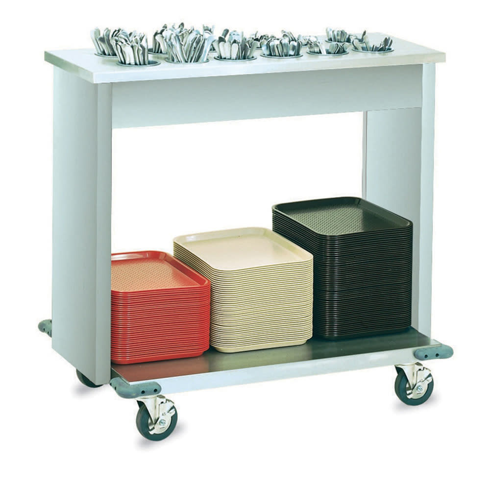Vollrath 99305 Tray & Silver Cart w/ 12 Silverware Bins & 160 Tray Capacity