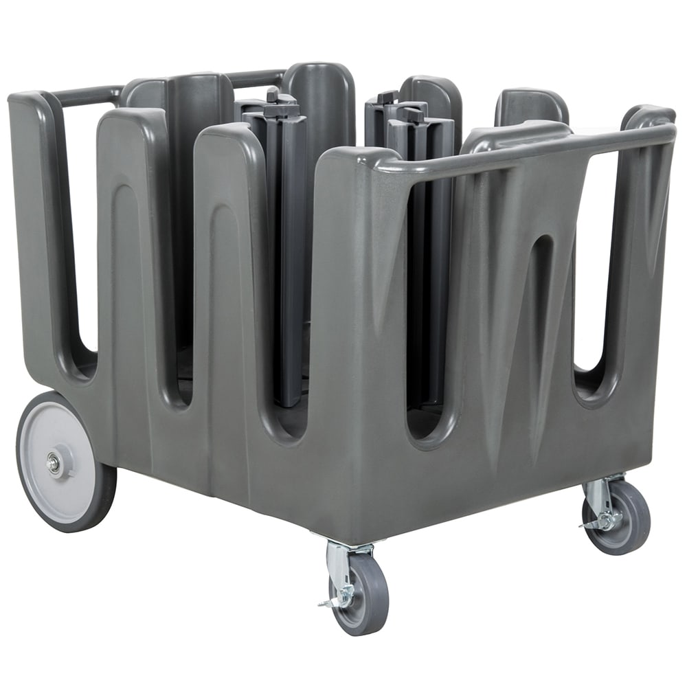 Vollrath ADC-4 40" Mobile Dish Caddy w/ (5) Columns - Plastic, Gray
