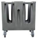 Vollrath ADC-4 40" Mobile Dish Caddy w/ (5) Columns - Plastic, Gray thumbnail 3