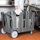 Vollrath ADC-4 40" Mobile Dish Caddy w/ (5) Columns - Plastic, Gray thumbnail 5