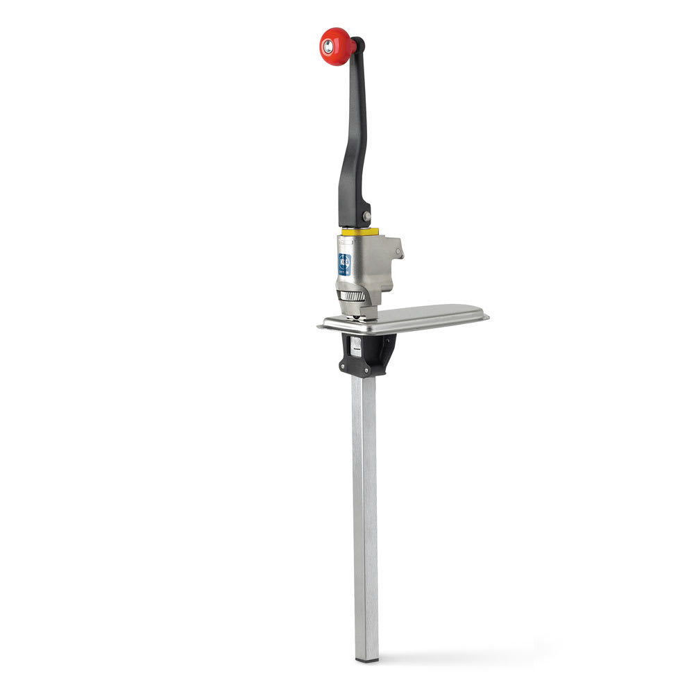 Vollrath BCO-3000 Medium-Duty Manual Can Opener - 25" Bar Length, Yellow Collar, Stainless