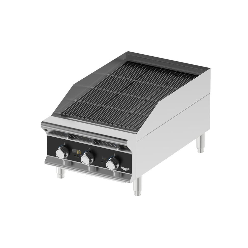 Vollrath CBGHD-18 18" Heavy-Duty Gas Charbroiler w/ Reversible Grill Plates - Stainless Steel, Convertible