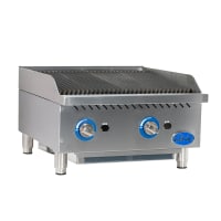 Vollrath CBGHD-24 24" Heavy-Duty Gas Charbroiler w/ Reversible Grill Plates - Stainless Steel, Convertible thumbnail 3