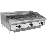 Vollrath CBGMD-36 36" Medium-Duty Gas Charbroiler w/ Reversible Grill Plates - Stainless Steel, Convertible thumbnail 4