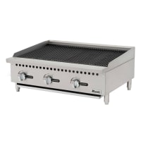 Vollrath CBGMD-36 36" Medium-Duty Gas Charbroiler w/ Reversible Grill Plates - Stainless Steel, Convertible thumbnail 5