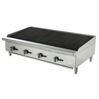 Vollrath CBGMD-48 48" Medium-Duty Gas Charbroiler w/ Reversible Grill Plates - Stainless Steel, Convertible thumbnail 3
