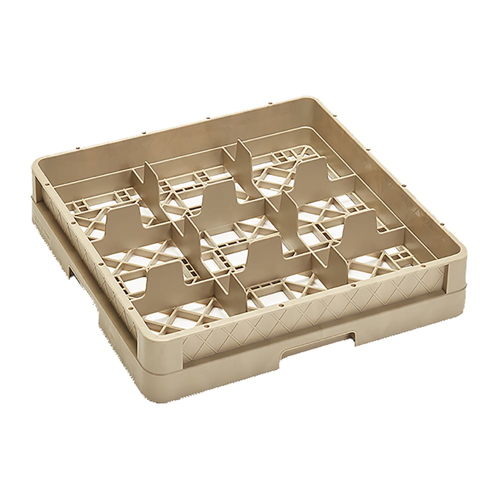 Vollrath CR10 Traex® Full Size Glass Rack w/ (9) Compartments - Beige