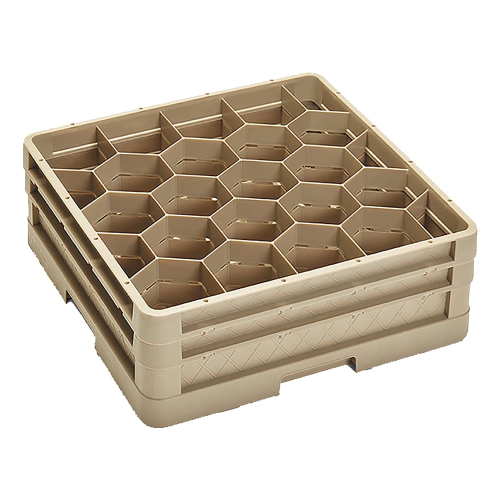 Vollrath CR11GG Traex® Rack Max Full Size Glass Rack w/ (20) Compartments - (2) Extenders, Beige