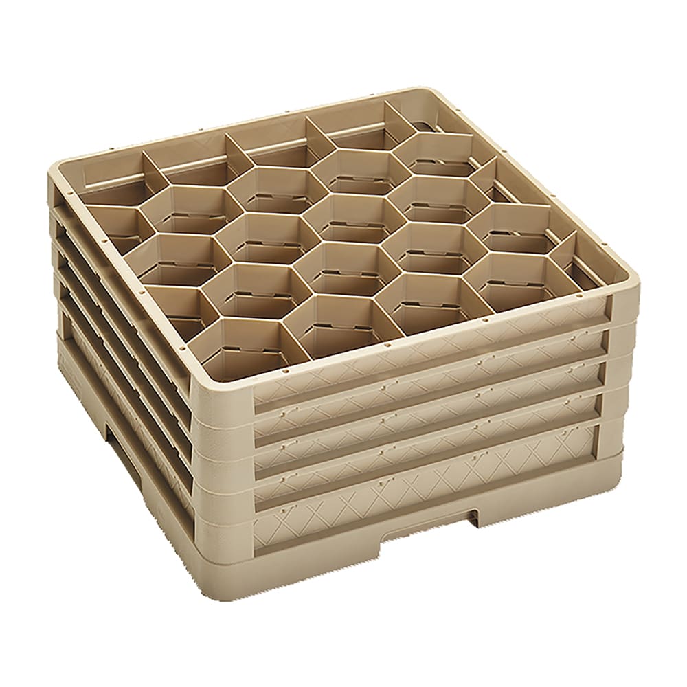 Vollrath CR11GGGG Traex® Rack Max Full Size Glass Rack w/ (20) Compartments - (4) Extenders, Beige