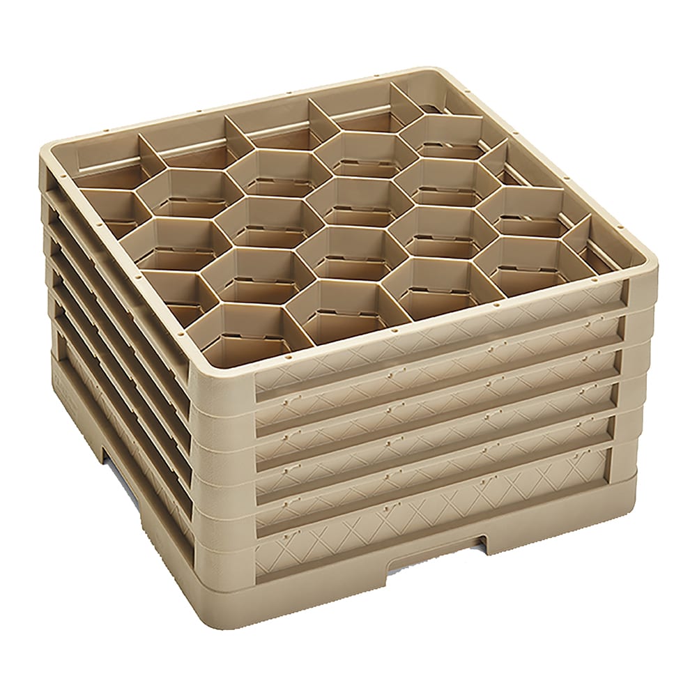 Vollrath CR11GGGGG Traex® Rack Max Full Size Glass Rack w/ (20) Compartments - (5) Extenders, Beige