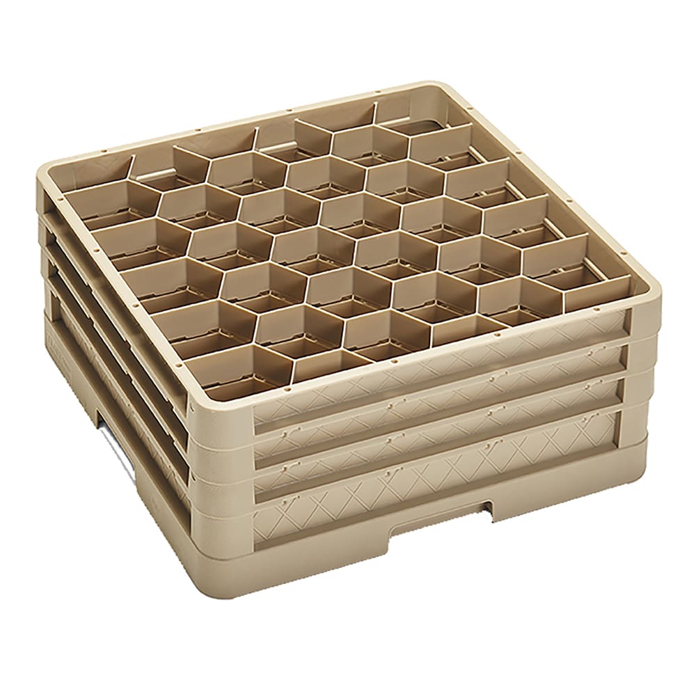 Vollrath CR12HH Traex® Rack Max Full Size Glass Rack w/ (30) Compartments - (2) Extenders, Beige