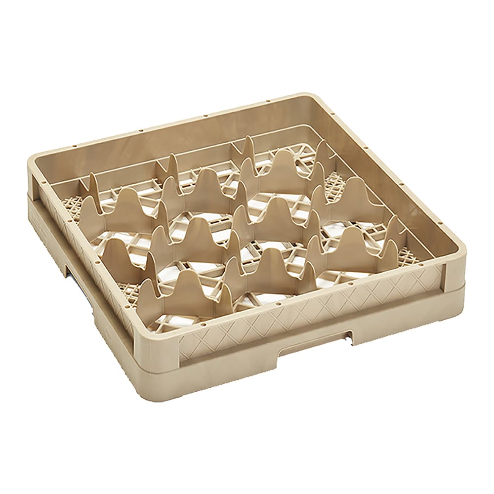 Vollrath CR18 Traex® Rack Max Full Size Glass Rack w/ (12) Compartments - Beige