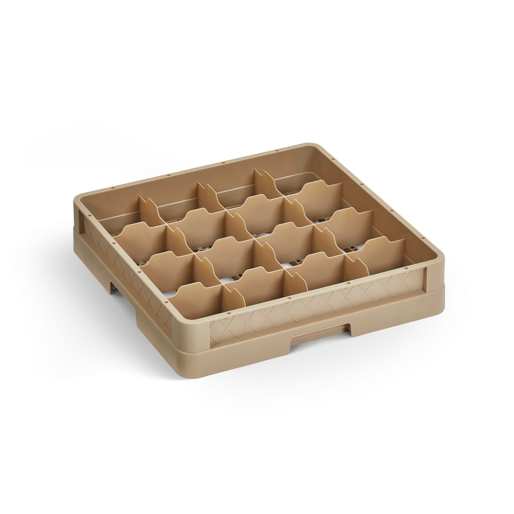 Vollrath CR4 Traex® Full Size Glass Rack w/ (16) Compartments - Beige