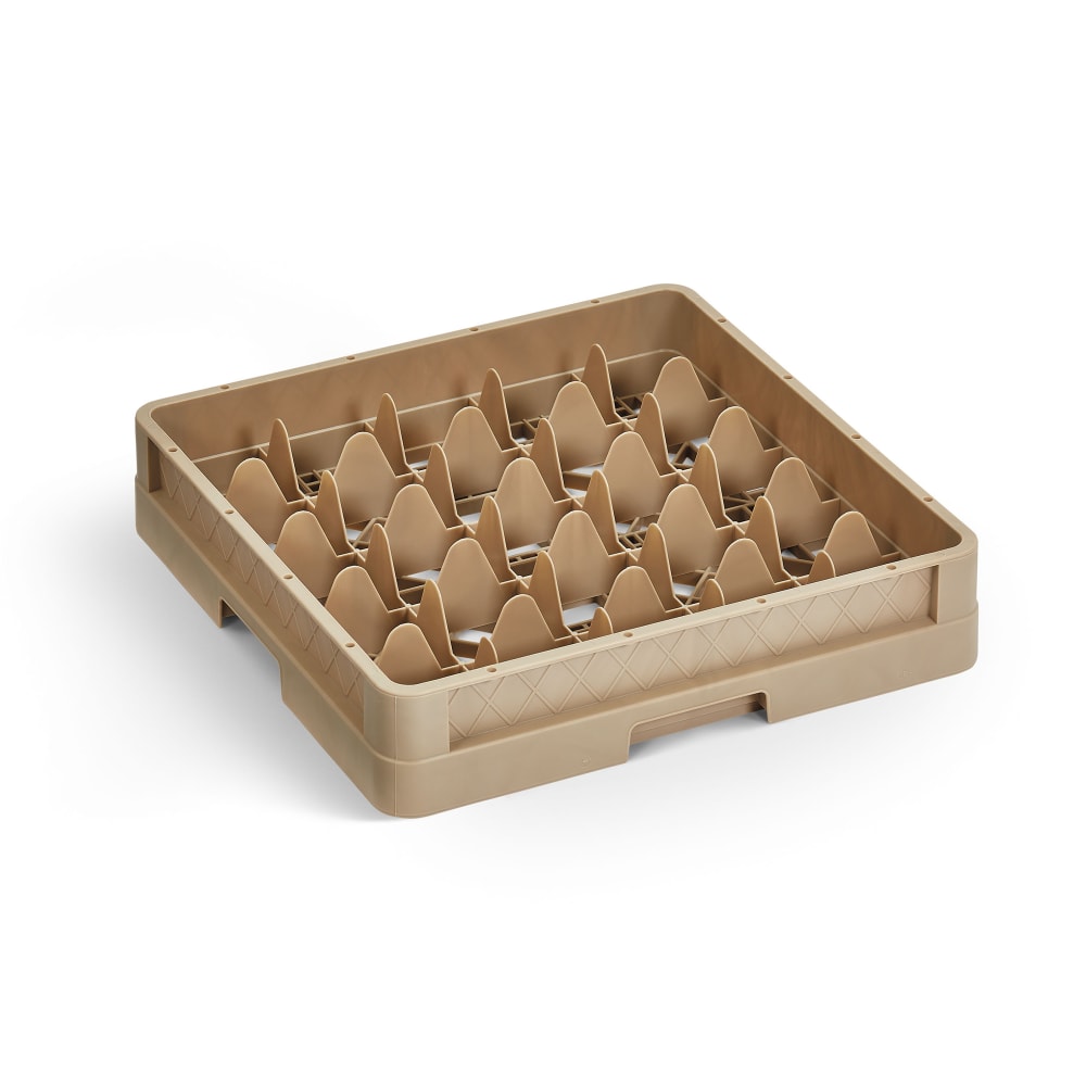 Vollrath CR8D Traex® Full Size Glass Rack w/ (16) Compartments - (1) Extender, Beige