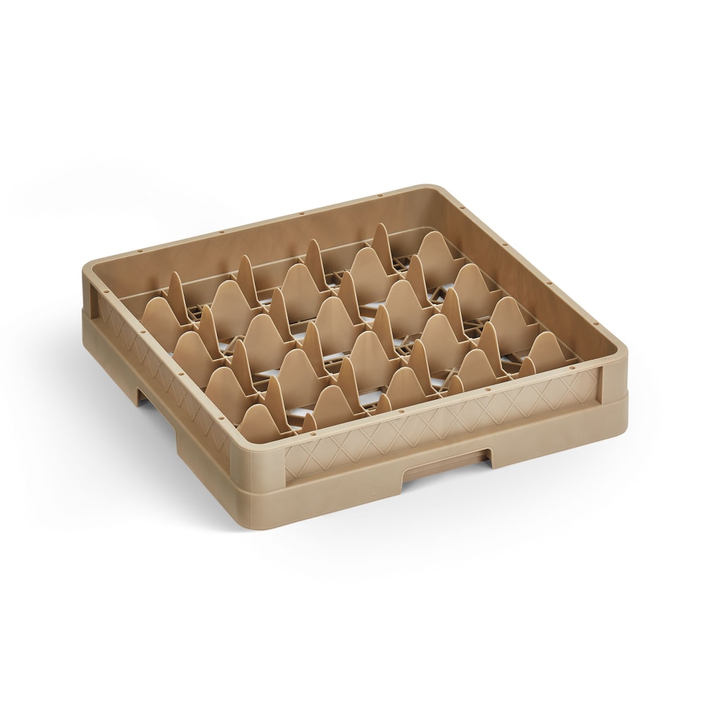 Vollrath CR8DDDD Traex® Full Size Glass Rack w/ (16) Compartments - (4) Extenders, Beige