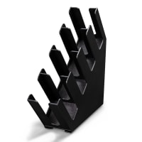 Vollrath CTCL-4B 4 Section Countertop Lid & Cup Organizer - Plastic, Black thumbnail 2