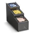 Vollrath CTCPAN3-6 Condiment Organizer w/ (3) Bins - Black thumbnail 2