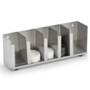 Vollrath CTL5 5 Section Lid Organizer w/ Straw Holder - 22 1/2" x 8", Stainless thumbnail 2