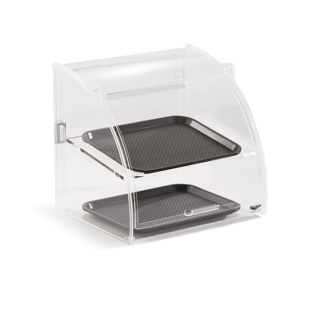 Vollrath ESBC-2 Curved-Front Pastry Display Case -  (2)10x14" Trays