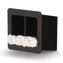 Vollrath FMS-3 2 Compartment Straw Holder - 6 1/2" x 7 1/2" x 7 1/4", Black thumbnail 2