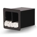 Vollrath FMS-4 2 Compartment Straw Holder - 6 1/2" x 13" x 7 1/4", Black thumbnail 2