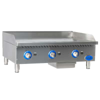 Vollrath GGHDM-36 36" Heavy-Duty Gas Griddle w/ Manual Controls - 1" Steel Plate, Stainless Steel, Convertible thumbnail 3