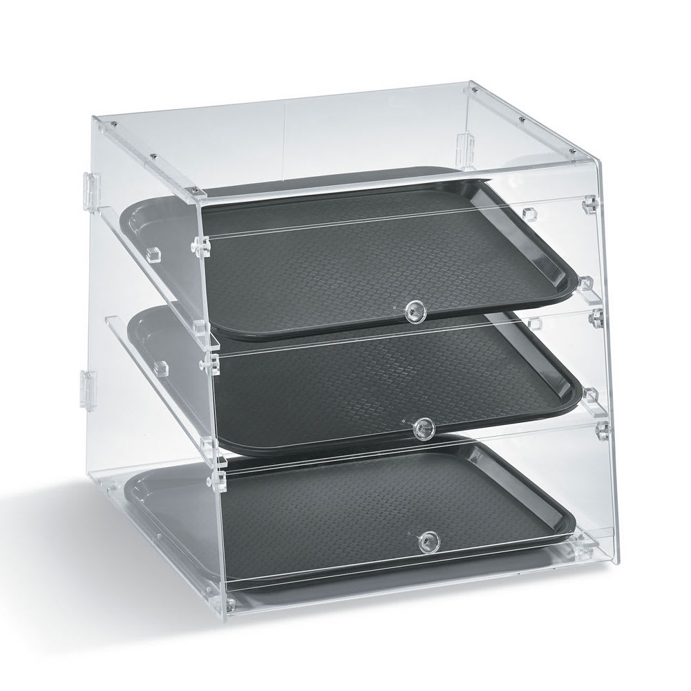 Vollrath KDC1418-3-06 Slant-Front Countertop Pastry Display Case - (3)14x18" Trays