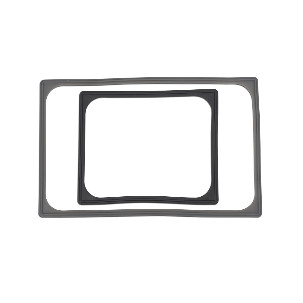 Vollrath N-0006B Sixth Size Size Silicone Band for Steam Table Pan, High-Temp, Black