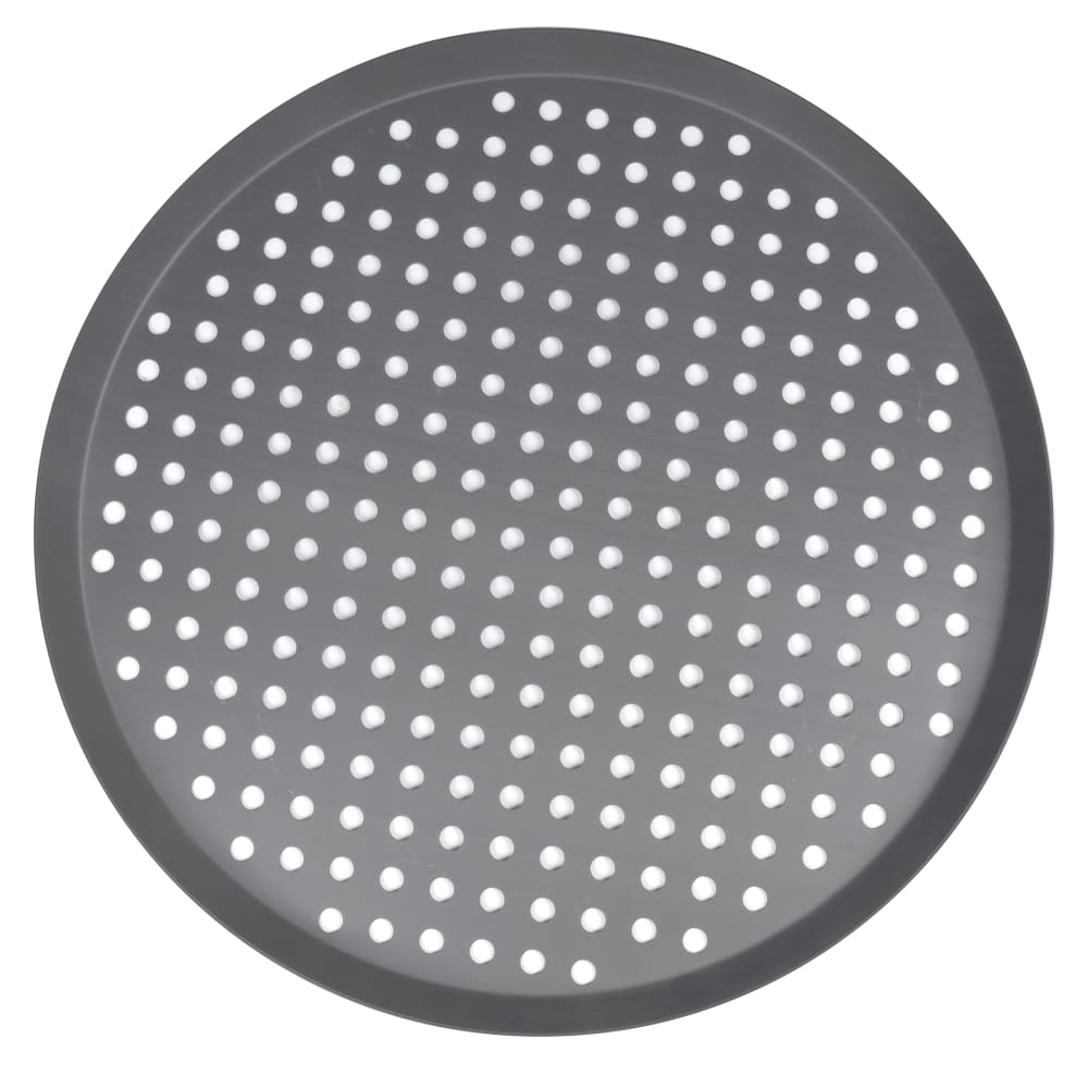 Vollrath PC16PHC 16" Round Perforated Pizza Pan, Aluminum