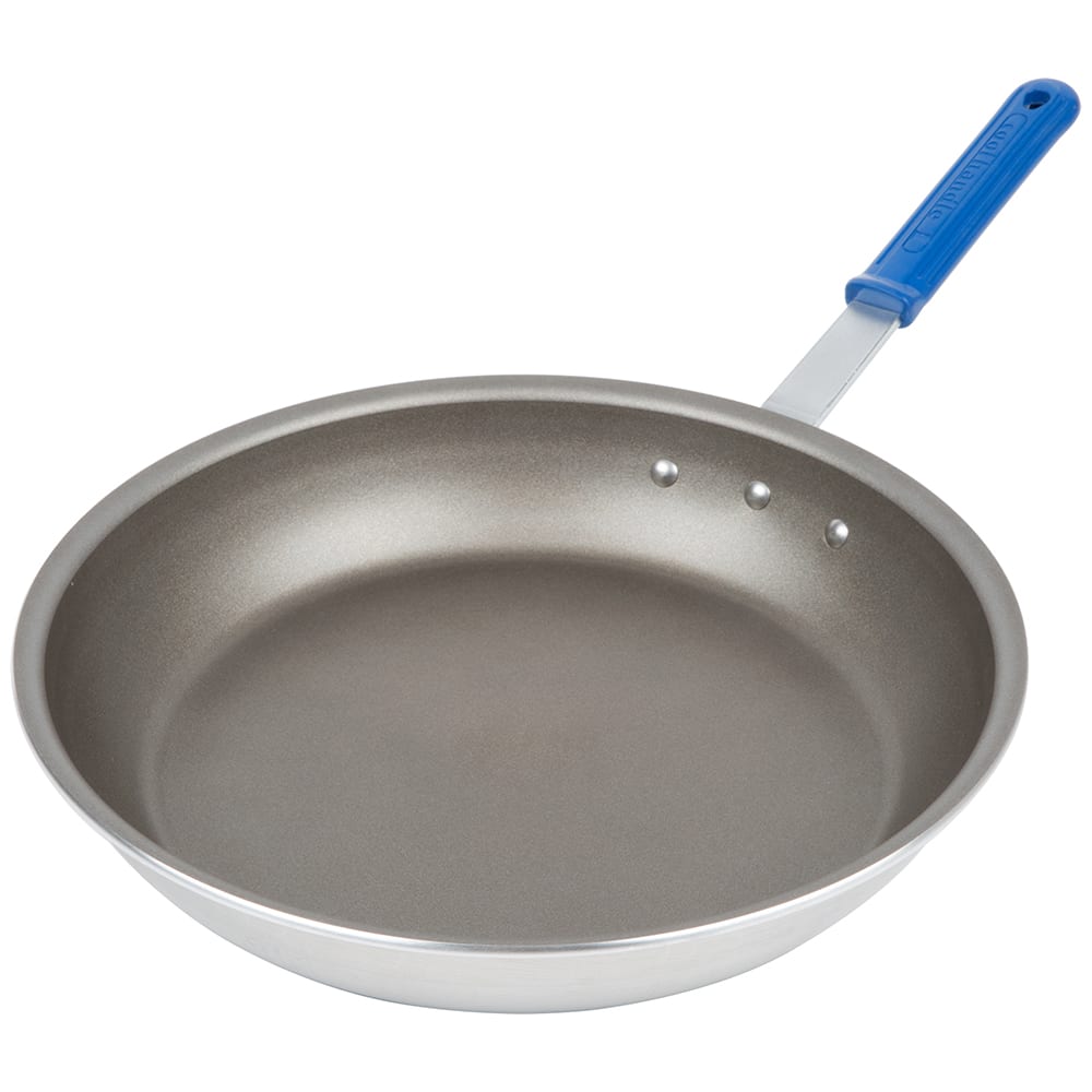 Vollrath S4014 14" Wear-Ever® Non-Stick Aluminum Frying Pan w/ Solid Silicone Handle