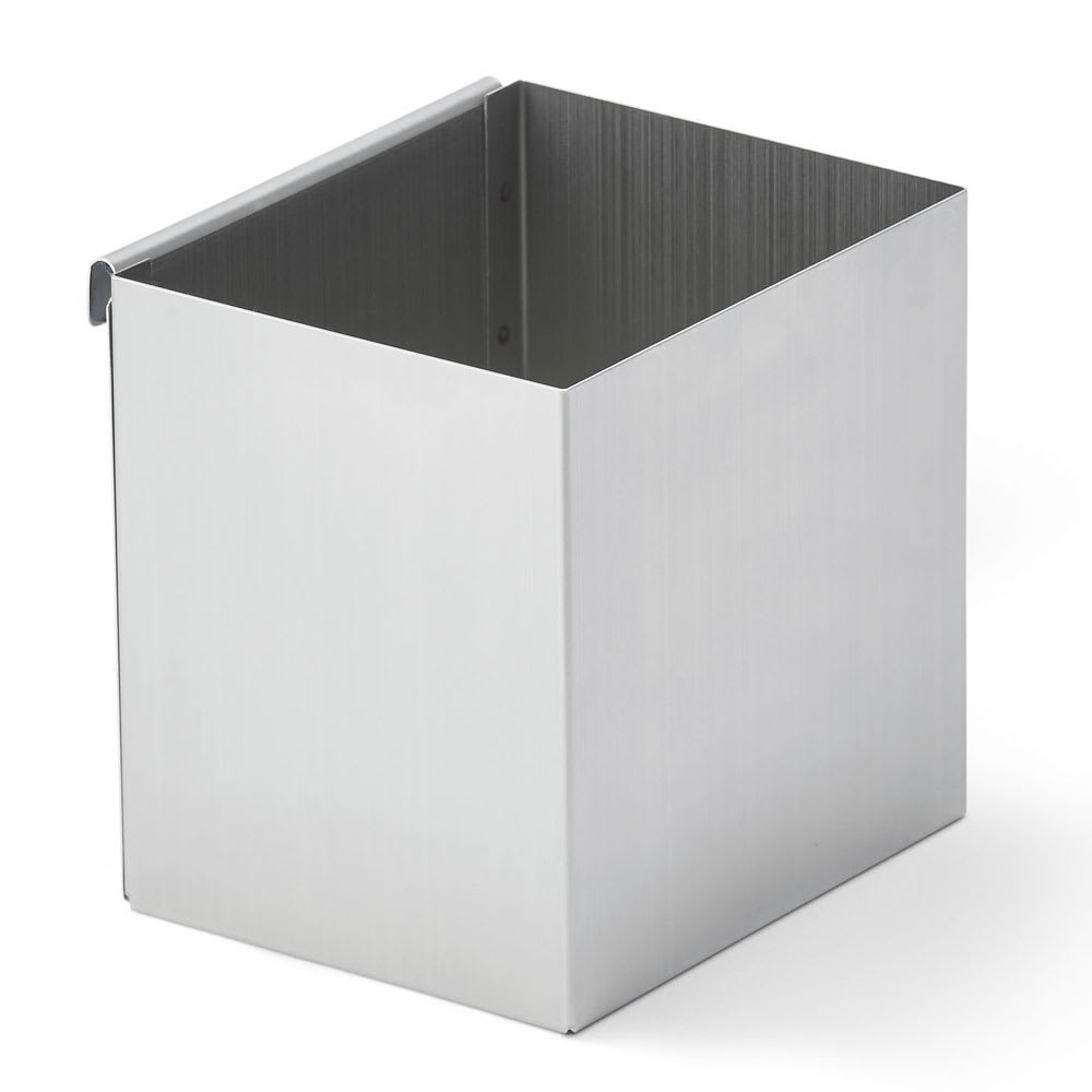 Vollrath SH-1 1 Compartment Straw Holder - 4 1/8 x 5" x 5", Black