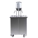 Vollrath SS-2-2802SK 34"H Portable Hand Sink w/ (2) Round Bowls, Cold Water thumbnail 2