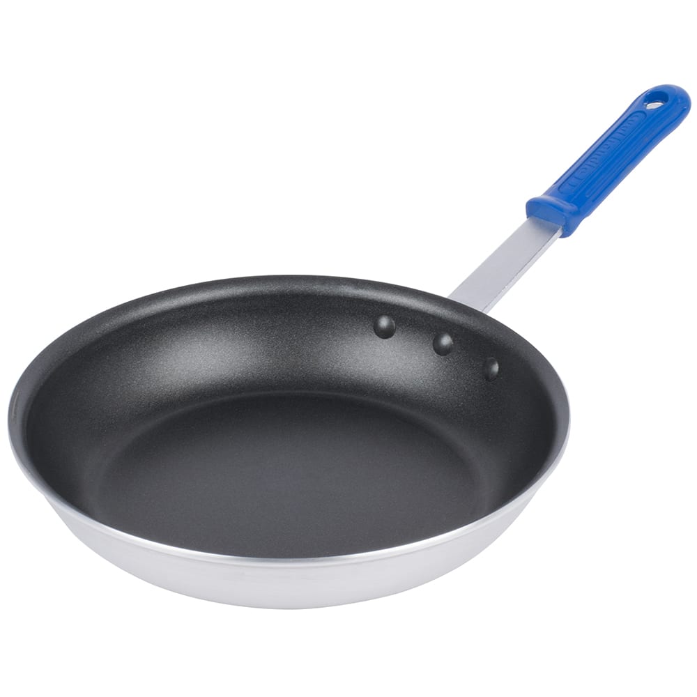 Vollrath T4010 10" Wear-Ever® Non-Stick Aluminum Frying Pan w/ Solid Silicone Handle