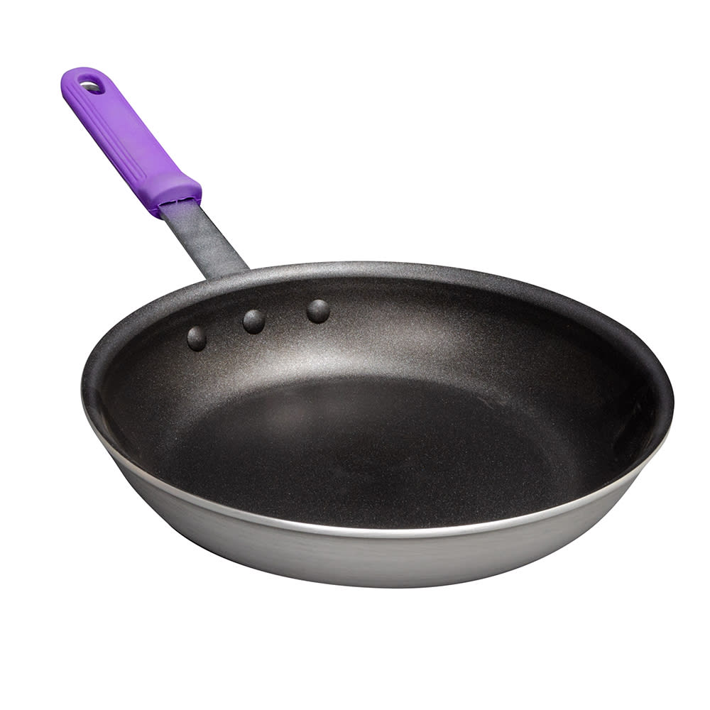 Vollrath T401080 10" Wear-Ever® Aluminum Frying Pan w/ Solid Silicone Handle