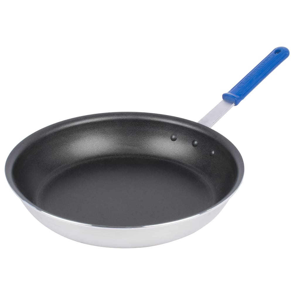 Vollrath T4014 14" Wear-Ever® Non-Stick Aluminum Frying Pan w/ Solid Silicone Handle