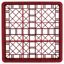 Vollrath TR10FF Rack-Master Glass Rack w/ (9) Compartments - (2) Extenders, Red thumbnail 2
